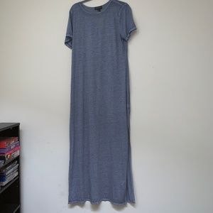 NWT Forever 21 Plus Blue T-Shirt Maxi Dress